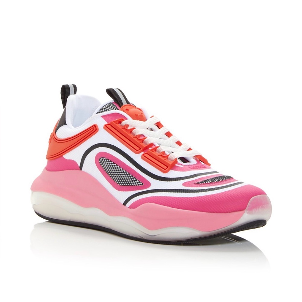 Moschino Low Top Sneakers size 37. Fuchsia